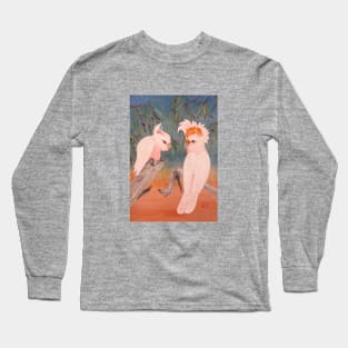 A pair of Australian Major Mitchell Cockatoos Long Sleeve T-Shirt